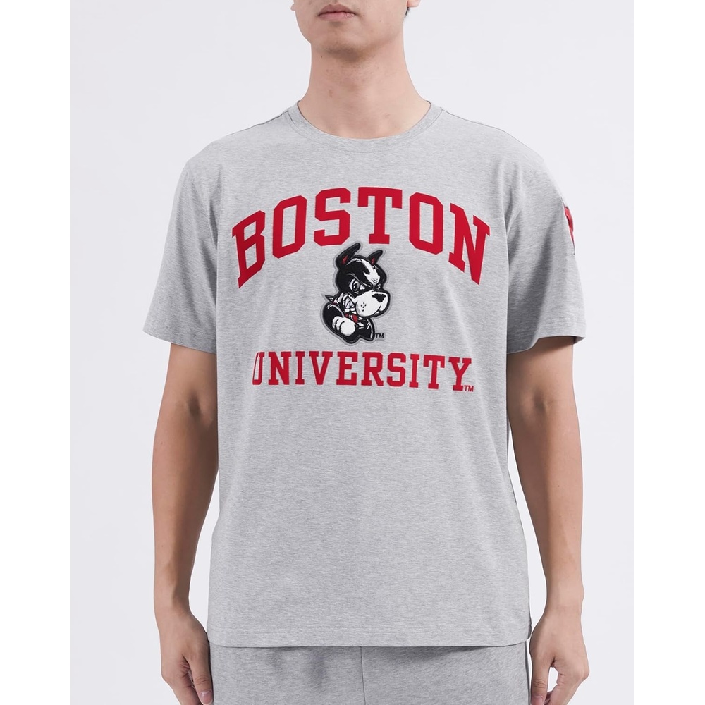 image:imagePro Standard Mens Mens College College Classic Chenille Cotton Single Short Sleeve TeeMidnight Navy
