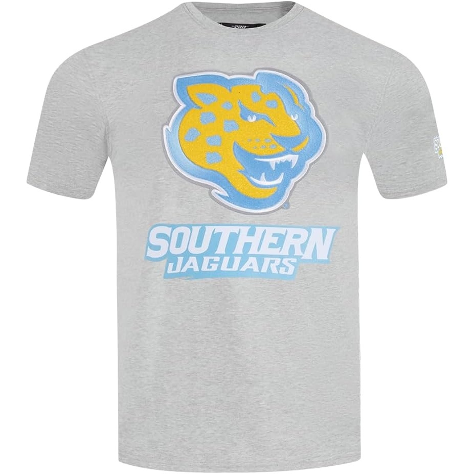 image:imagePro Standard Mens Mens College College Classic Chenille Cotton Single Short Sleeve TeeUniversity Blue