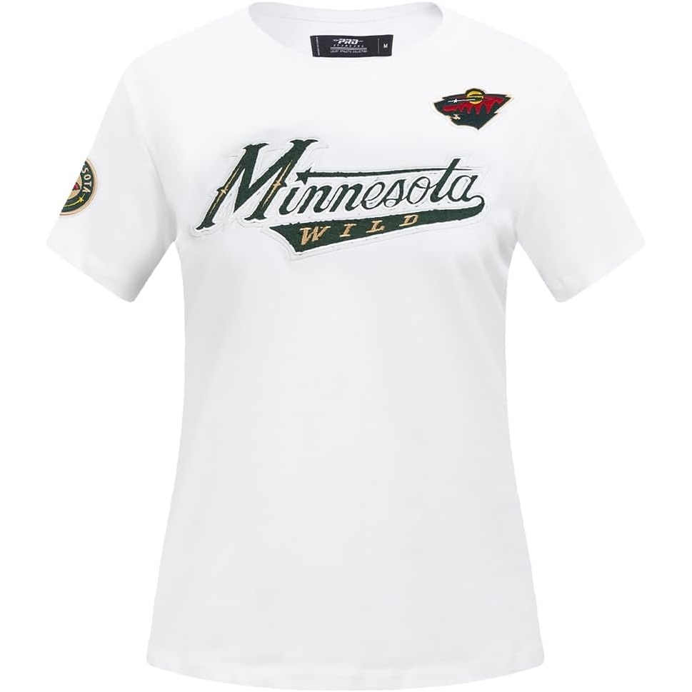 image:imagePro Standard NHL Womens Pro Standard Womens NHL Classic Chenille Short Sleeve Slim Fit TeeWhite