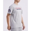 Pro Standard Mens Mens College College Classic Chenille Cotton Single Short Sleeve Tee(Heather Grey)