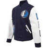 Pro Standard NBA boys Pro Standard Big Boys Nba Classic Chenille Wool Varsity Jacket(Midnight Navy/White)