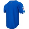 Pro Standard NHL Mens Pro Standard Mens NHL Classic Chenille Cotton Double Knit Short Sleeve Tee(Royal Blue)