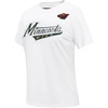 Pro Standard NHL Womens Pro Standard Womens NHL Classic Chenille Short Sleeve Slim Fit Tee(White)