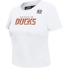 Pro Standard NHL Womens Pro Standard Womens NHL Classic Chenille Short Sleeve Slim Tee(White)