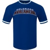 Pro Standard NHL Mens Pro Standard Mens NHL Classic Chenille Cotton Double Knit Short Sleeve Tee(Dodger Blue)