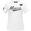 Pro Standard NHL Womens Pro Standard Womens NHL Classic Chenille Short Sleeve Slim Fit Tee(White)