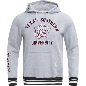 Pro Standard Men’s Mens College Classic Chenille Brushed Back French Terry Pull Over Hoodie(Heather Gray/Black)
