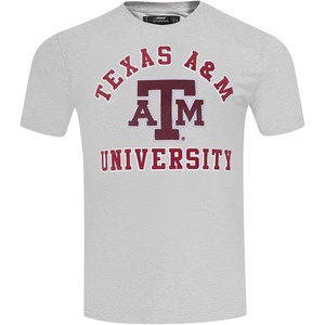 Pro Standard Mens Mens College College Classic Chenille Cotton Single Short Sleeve Tee(Black)