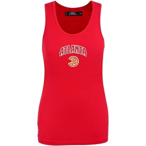 Pro Standard NBA Womens Womens NBA Classic Chenille Cotton Single Jersey Tank Top(Red)