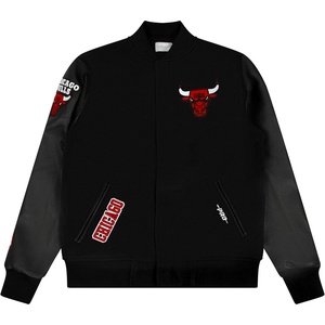 Pro Standard NBA boys Pro Standard Big Boys Nba Classic Chenille Wool Varsity Jacket(Jet Black)