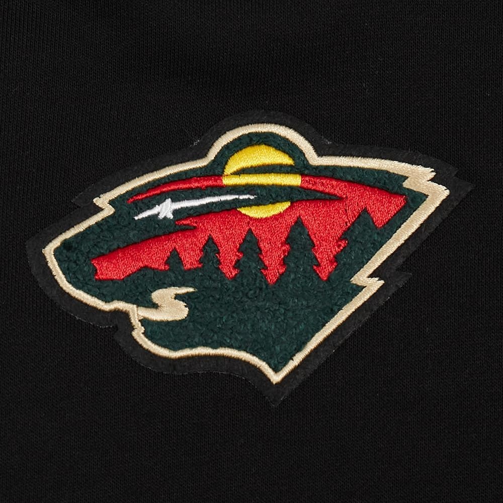 image:imagePro Standard Womens NHL Classic Chenille Brushed Back French Terry Cropped Pullover HoodieBlack