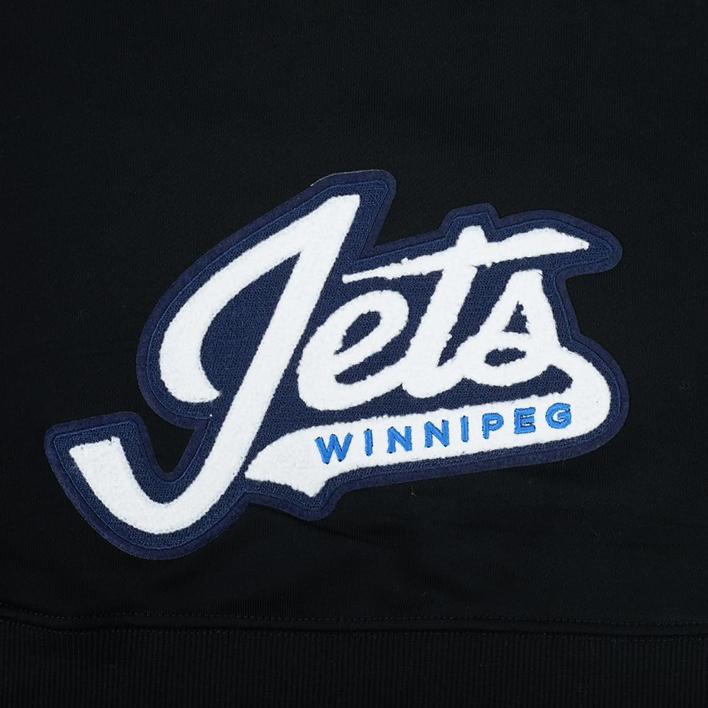 image:imagePro Standard Womens NHL Classic Chenille Brushed Back French Terry Cropped Pullover HoodieBlack