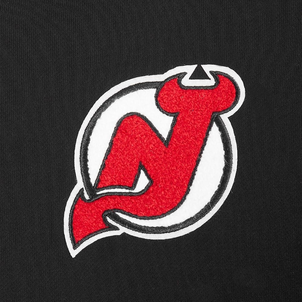 image:imagePro Standard Womens NHL Classic Chenille Brushed Back French Terry Cropped Pullover HoodieBlack