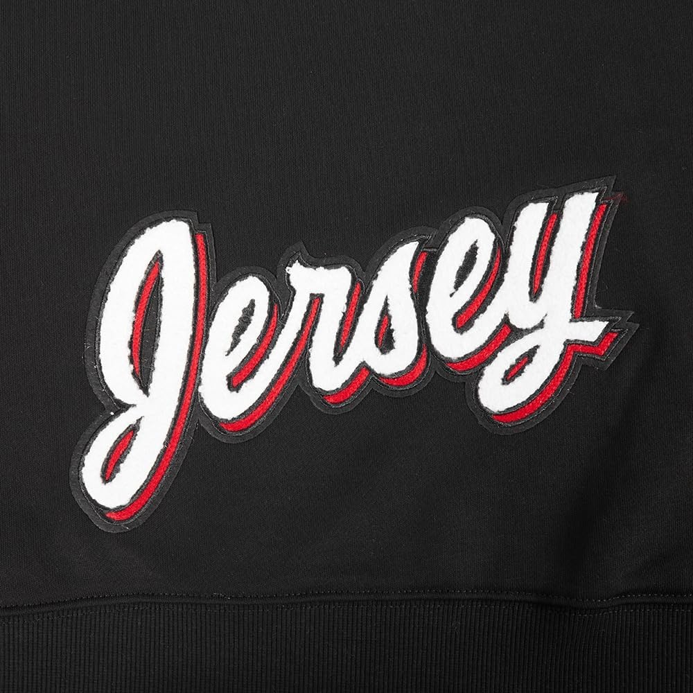 image:imagePro Standard Womens NHL Classic Chenille Brushed Back French Terry Cropped Pullover HoodieBlack