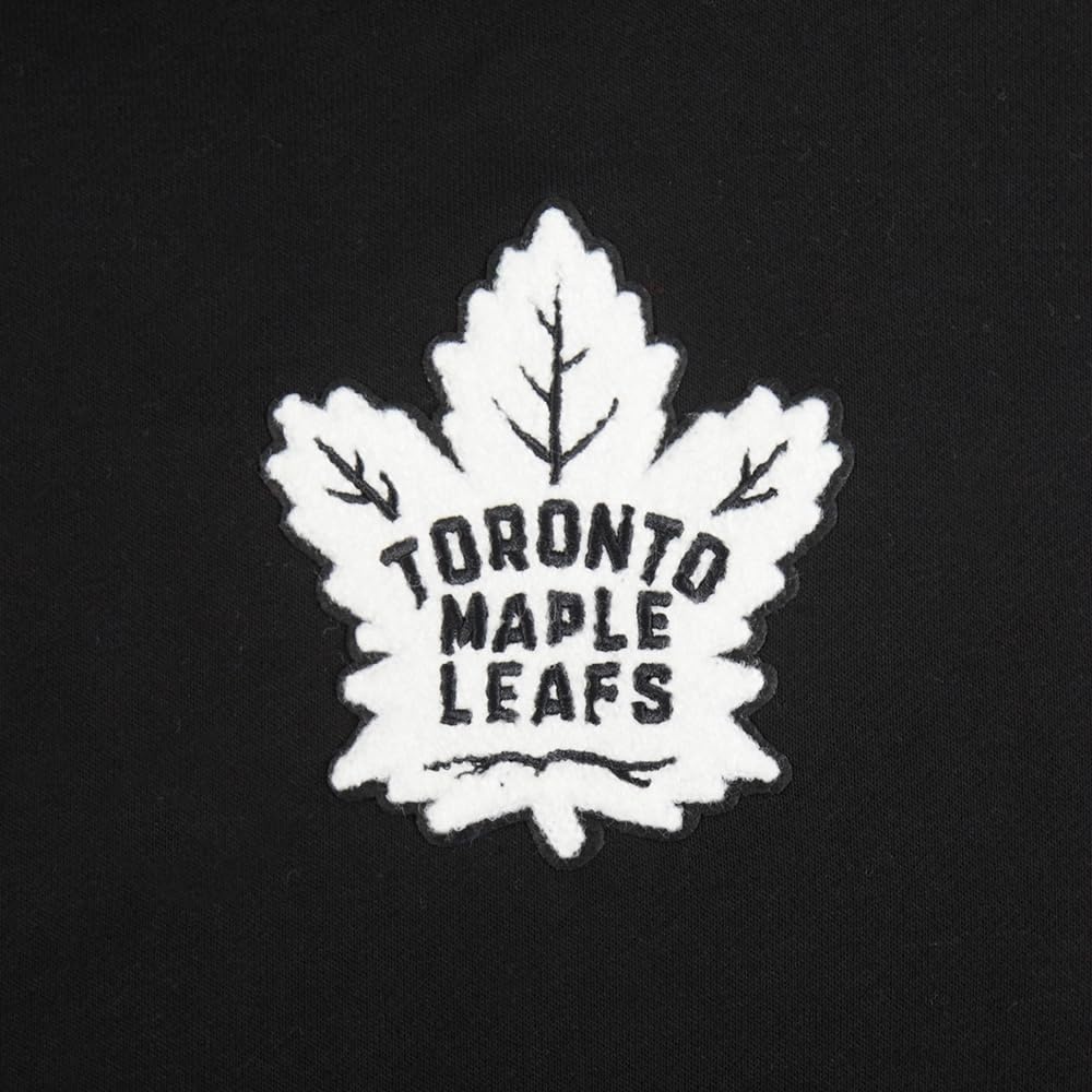 image:imagePro Standard Womens NHL Classic Chenille Brushed Back French Terry Cropped Pullover HoodieBlack