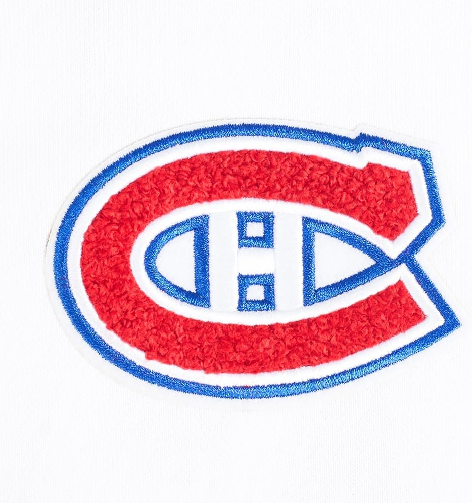 image:imagePro Standard Womens NHL Classic Chenille Brushed Back French Terry Cropped Pullover HoodieWhite
