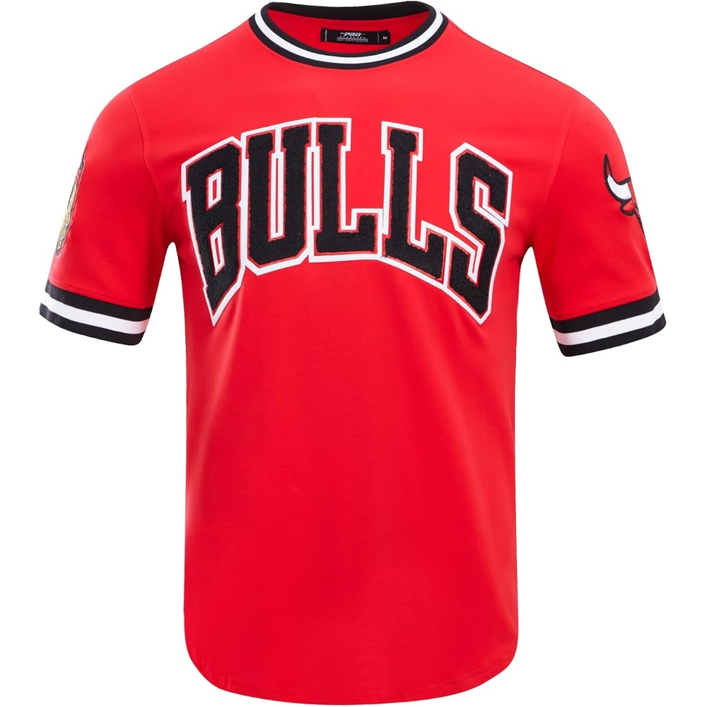 image:imagePro Standard Mens NBA Classic Chenille Cotton Double Knit Short Sleeve TeePrimary Team Color
