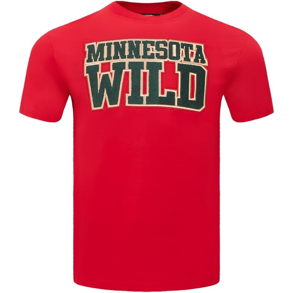 image:imagePro Standard NHL Mens Pro Standard Mens NHL Classic Chenille Short Sleeve TeeRed