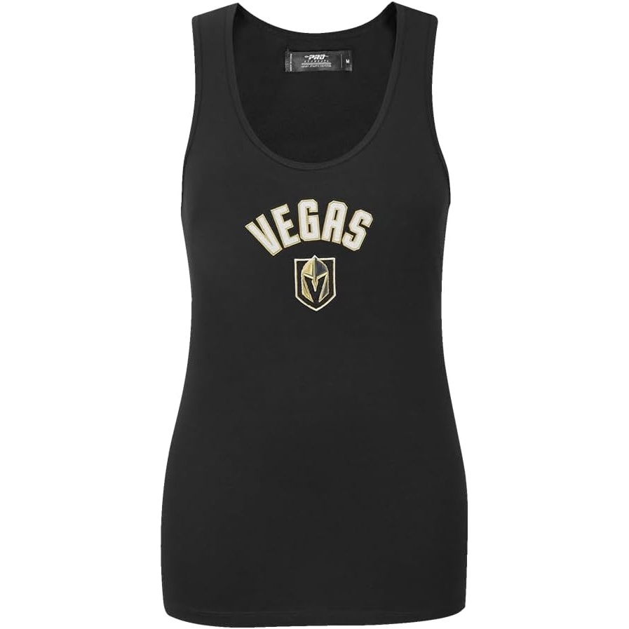 image:imagePro Standard Womens NHL Vegas Golden Knights Classic Chenille Tank Top Black Xs