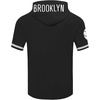 Pro Standard Mens NBA Classic Chenille Cotton Double Knit Short Sleeve Hoodie(Black)