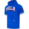 Pro Standard Mens NBA Classic Chenille Cotton Double Knit Short Sleeve Hoodie(Team Color)