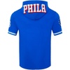 Pro Standard Mens NBA Classic Chenille Cotton Double Knit Short Sleeve Hoodie(Team Color)