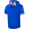 Pro Standard Mens NBA Classic Chenille Cotton Double Knit Short Sleeve Hoodie(Team Color)