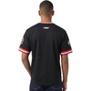 Pro Standard NHL Mens Mens NHL Classic Chenille Cotton Double Knit Short Sleeve Tee(Black/Red)