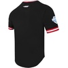 Pro Standard NHL Mens Mens NHL Classic Chenille Cotton Double Knit Short Sleeve Tee(Black/Red)
