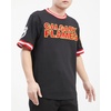Pro Standard NHL Mens Mens NHL Classic Chenille Cotton Double Knit Short Sleeve Tee(Black/Red)