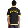 Pro Standard NHL mens Mens Nhl Classic Chenille Cotton Double Knit Button Down(Black/Yellow)