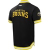 Pro Standard NHL mens Mens Nhl Classic Chenille Cotton Double Knit Button Down(Black/Yellow)