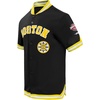 Pro Standard NHL mens Mens Nhl Classic Chenille Cotton Double Knit Button Down(Black/Yellow)