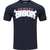 Pro Standard Mens Howard Bison College Classic Chenille Short Sleeve Tee Midnight Navy M