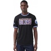 Pro Standard NHL Mens Mens NHL Classic Chenille Cotton Double Knit Short Sleeve Tee(Black)