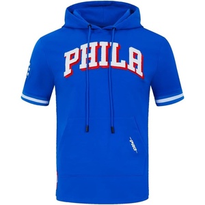 Pro Standard Mens NBA Classic Chenille Cotton Double Knit Short Sleeve Hoodie(Team Color)