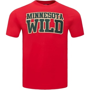 Pro Standard NHL Mens Pro Standard Mens NHL Classic Chenille Short Sleeve Tee(Red)