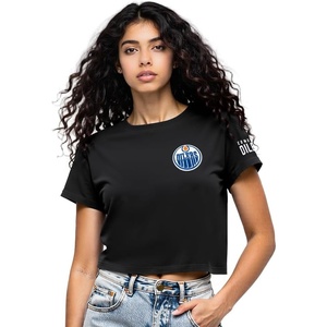 Pro Standard NHL Womens Womens NHL Classic Chenille Short Sleeve Boxy Tee(Black)