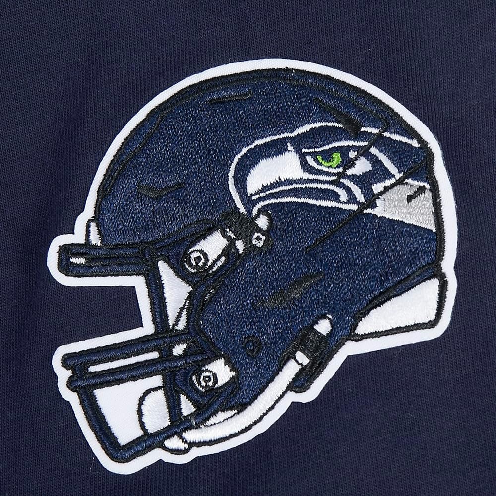 image:imagePro Standard Big Boys NFL Seattle Seahawks Classic Chenille Short Sleeve Tee Midnight Navy L