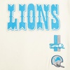 Pro Standard Big Boys NFL Detroit Lions Retro Classics Taping Tee Eggshell/Black L