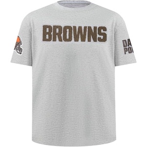 Pro Standard Big Boys NFL Cleveland Browns Classic Chenille Short Sleeve Tee Heather Grey S