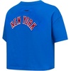 Pro Standard NHL Womens Pro Standard Womens NHL Classic Chenille Short Sleeve Boxy Tee(Royal Blue)