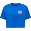 Pro Standard NHL Womens Pro Standard Womens NHL Classic Chenille Short Sleeve Boxy Tee(Royal Blue)