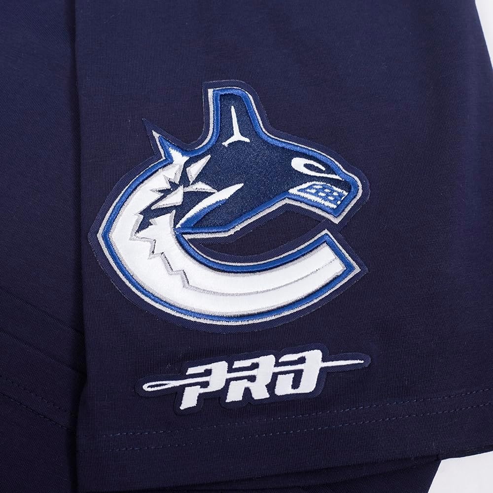 image:imagePro Standard Mens Mens NHL Classic Chenille Cotton Single Jersey Short Sleeve TeeMidnight Navy