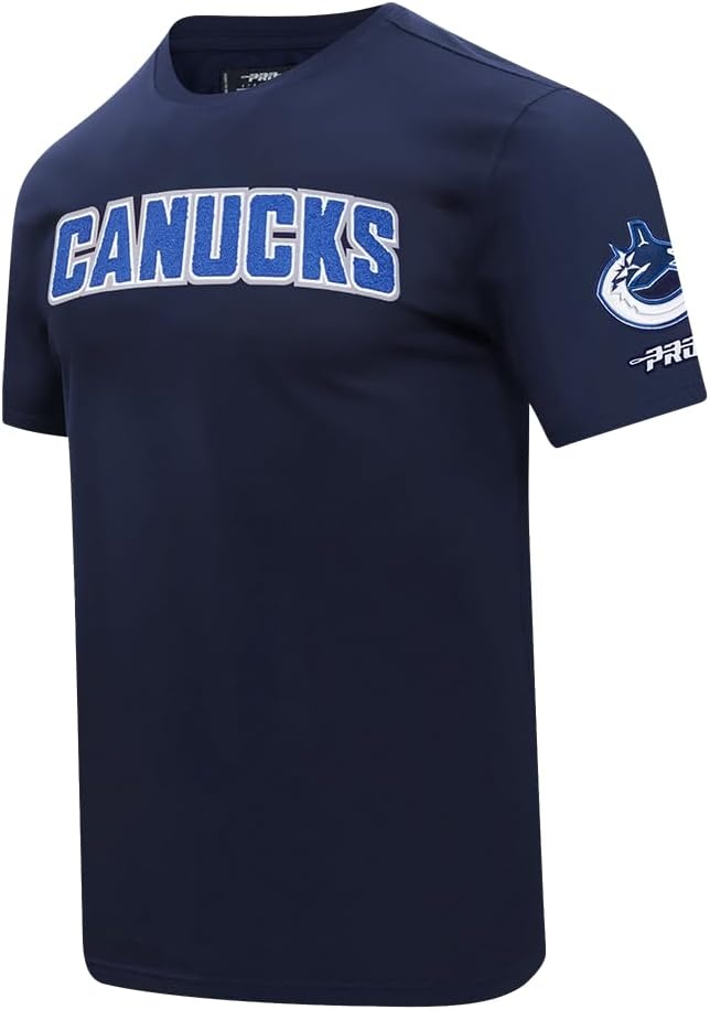 image:imagePro Standard Mens Mens NHL Classic Chenille Cotton Single Jersey Short Sleeve TeeMidnight Navy