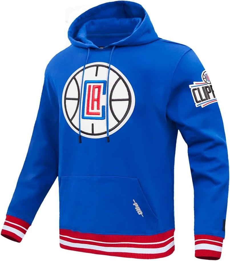image:imagePro Standard Mens NBA Retro Classics Brushed Back French Terry Pull Over HoodieRoyal Blue