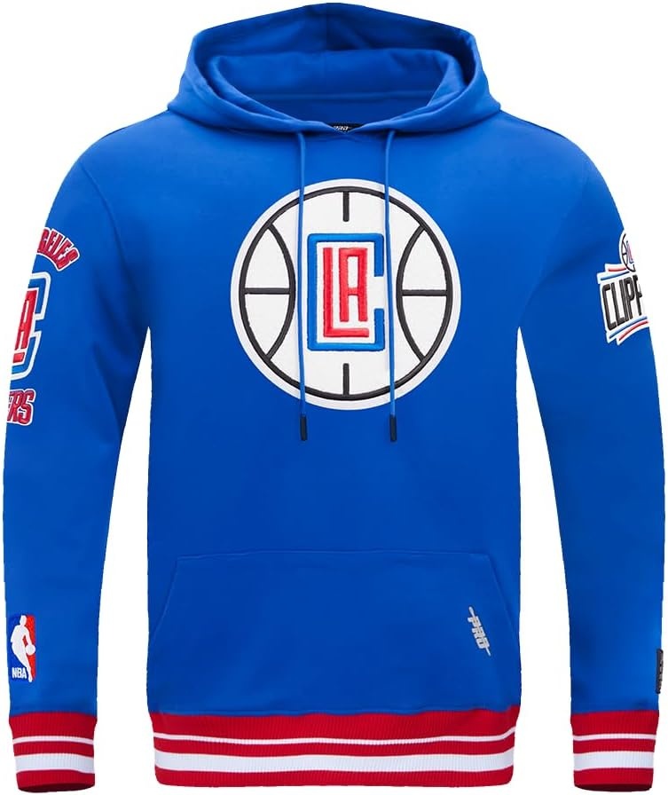 image:imagePro Standard Mens NBA Retro Classics Brushed Back French Terry Pull Over HoodieRoyal Blue