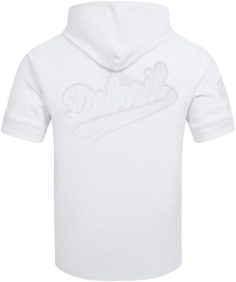 image:imagePro Standard Mens NFL Out Cotton Double Knit Short Sleeve HoodieWhite