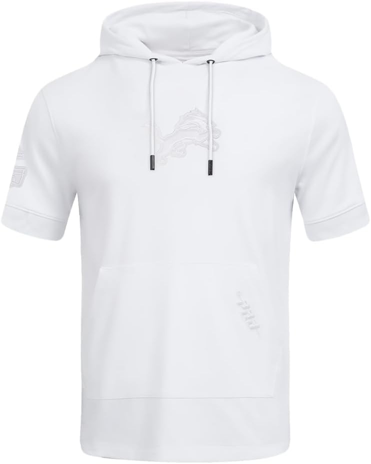 image:imagePro Standard Mens NFL Out Cotton Double Knit Short Sleeve HoodieWhite