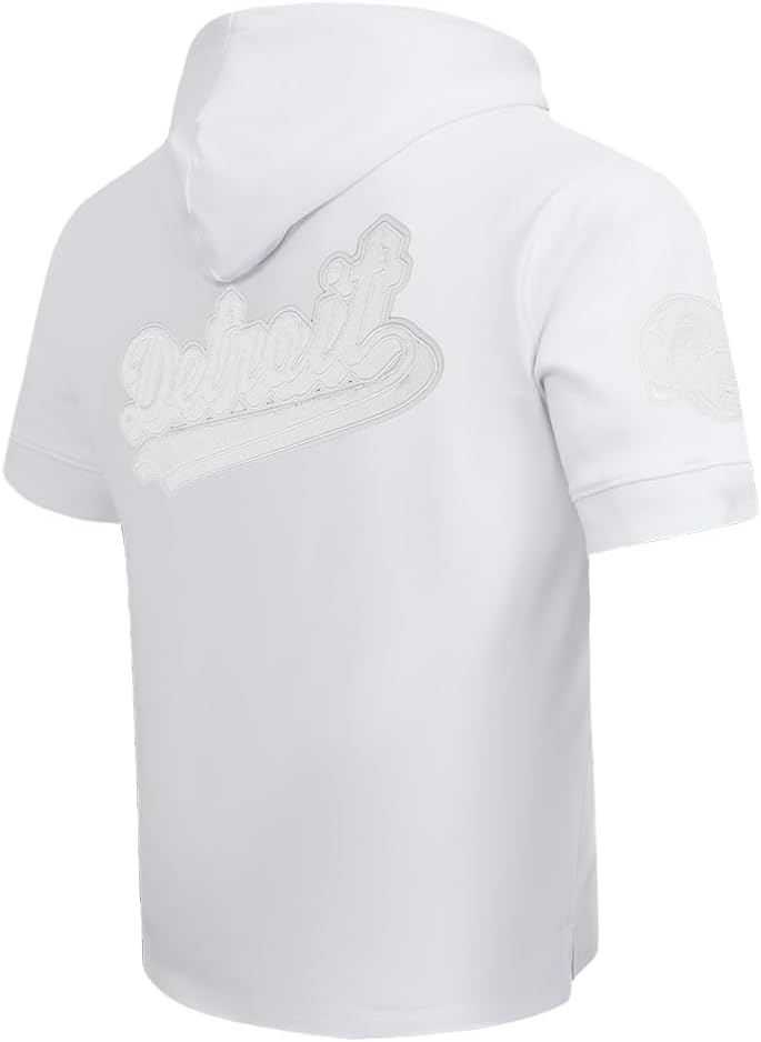 image:imagePro Standard Mens NFL Out Cotton Double Knit Short Sleeve HoodieWhite